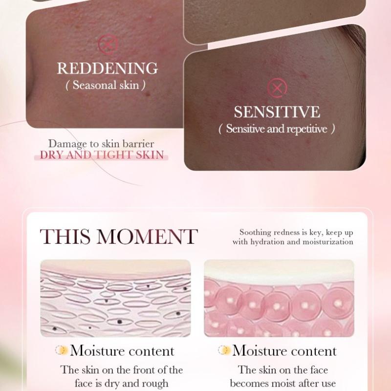 Pink Aloe Vera Serum 60ml Hydrating Moisturizing Rejuvenation Serum Skin Care Products
