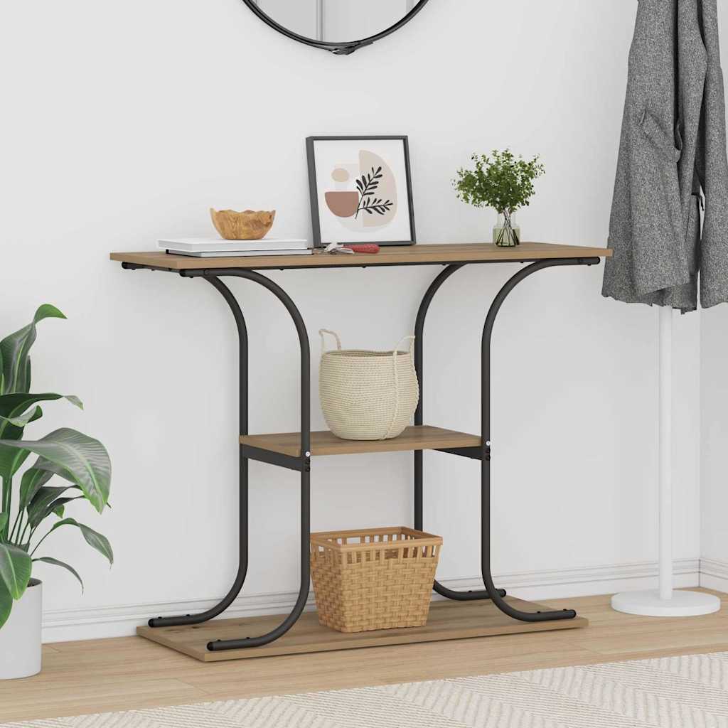 Artisan Oak Console Table 101 x 35 x 80.5 cm Engineered Wood