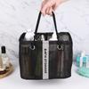 With Handle Shower Makeup Pouch Large Capacity Mesh Toiletry Bag  for Bathroom Toiletries Organizer