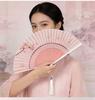 Tradycyjny Chiński Składany Wachlarz Bambusowy do Hanfu i Qipao