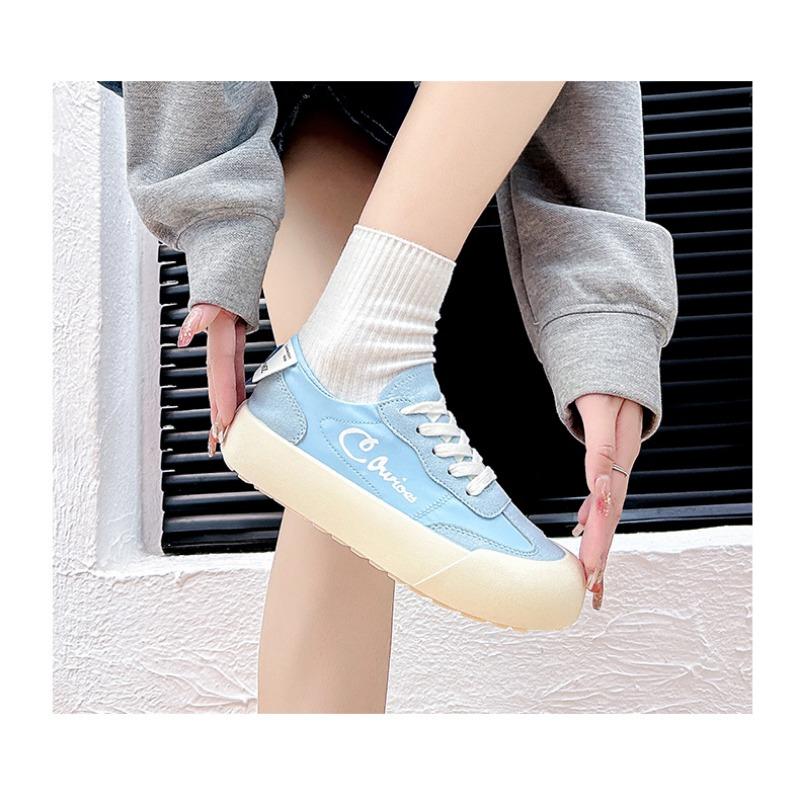 Zapatos de Mujer, Zapatos Deportivos de Plataforma con Suela Gruesa para Aumentar la Altura de Estudiante, Zapatos Casuales