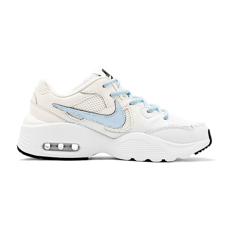 Nike Air Max Fusion Treasure Girl Mesh, Leather Shoe Box Low top Casual Shoes Women's Blue White CJ1671-100(TeamS-CJS-BOX)