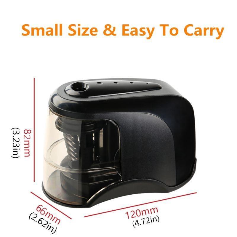 

Портативная электрическая точилка для карандашей, перезаряжаемая, прочная, со спиральным стальным лезвием, школьные канцелярские принадлежности