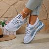 Damen Leichte Atmungsaktive Freizeitschuhe Slipper Schnürschuhe für Frühling und Sommer