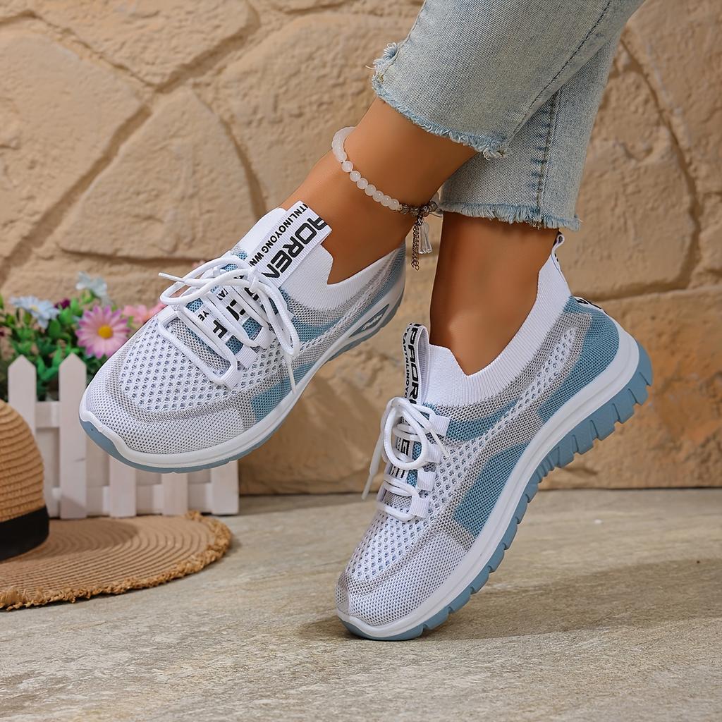 Damen Leichte Atmungsaktive Freizeitschuhe Slipper Schnürschuhe für Frühling und Sommer