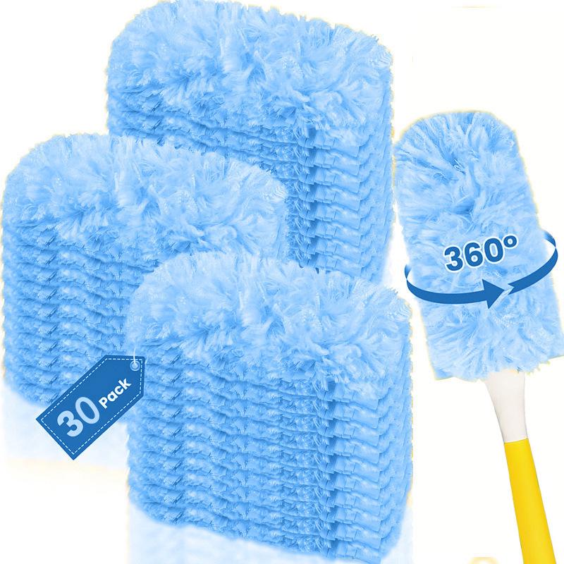 360° Double-Sided Electrostatic Duster with Replaceable Fiber Head for Gap Cleaning and Dust Adsorption