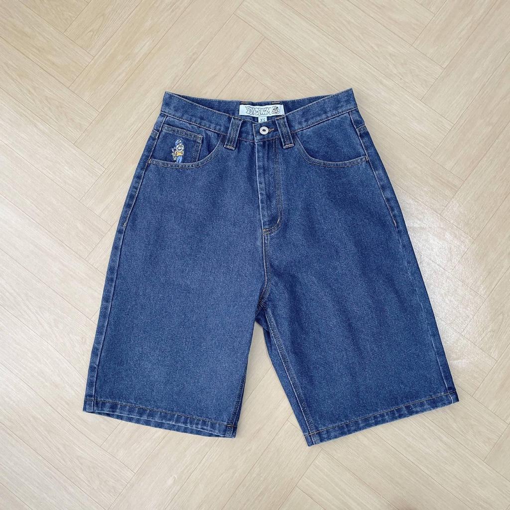 RogueWave Y2K Jeans for Men Streetwear Baggy Jeans Embroidery Denim Leisure Denim Pants Women Jeans