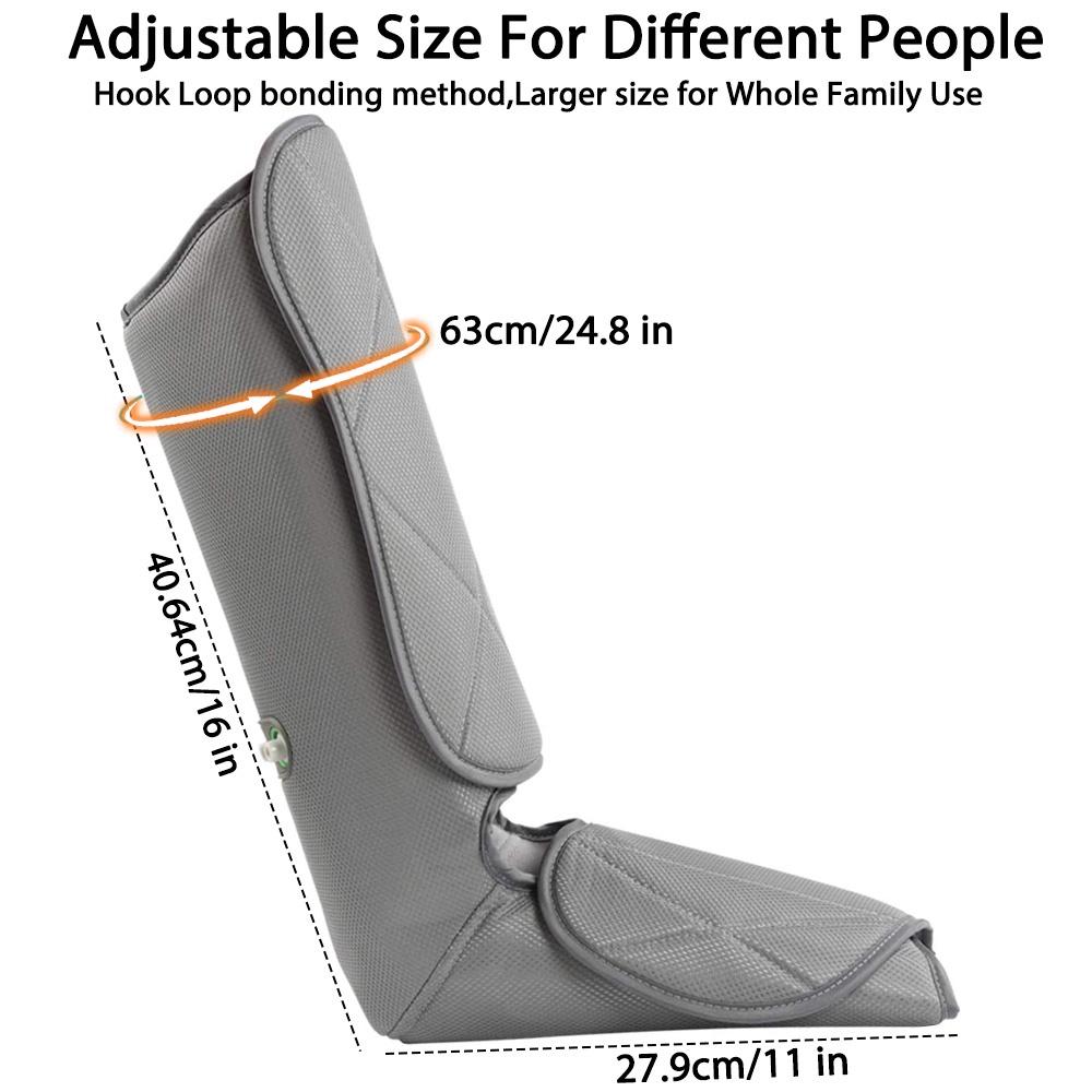 24W 3 Modi Luftkompressions-Beinmassagegerät Durchblutungsgerät Waden-Neuropathie-Massage für Waden Beine Knöchel und Füße Entspannung Schmerzlinderung