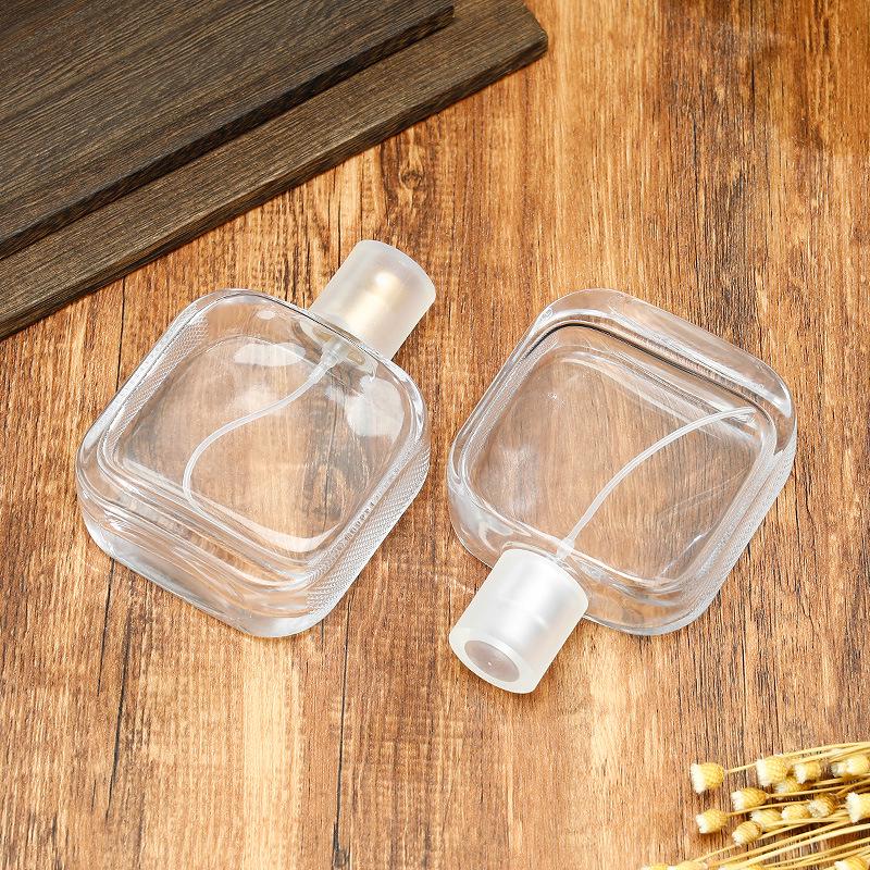 Fine Mist Transparent Glass Perfume Decanting Bottle