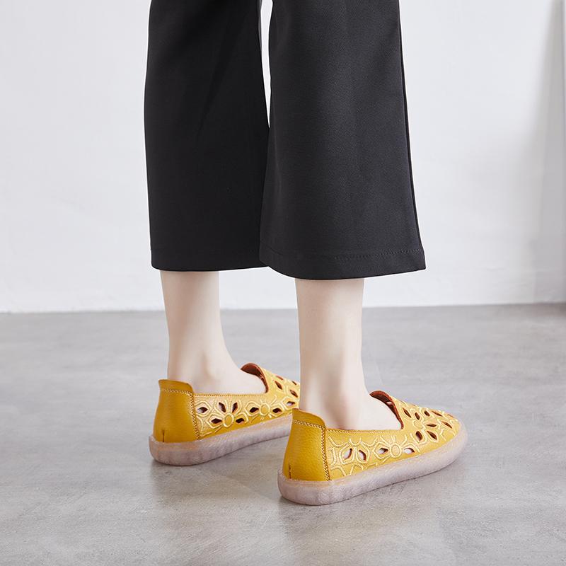 Sommer Damen Mokassins Lederschuhe Fahrkomfort Flats Casual Slip-ons & Espadrilles Schuhe für Mädchen