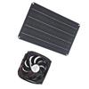 Solar Panel Fan Kit 15W 12V Exhaust Fan with 4.9ft Cable Window Vent Fan for Small Green House Coops Sheds Pet Houses
