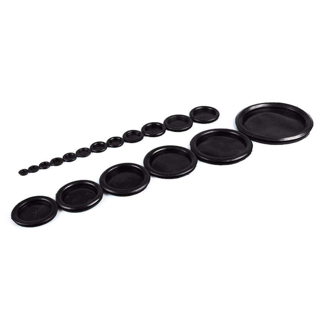 170pcs Car Rubber Grommet Firewall Hole Plug Set Electrical Wire Gasket Assorted