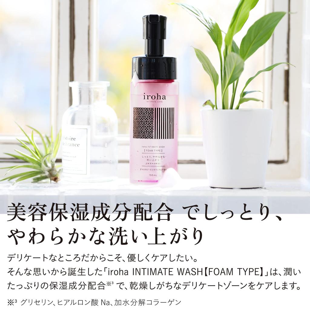 Iroha Iroha Delicate Zone Soap Intimate Wash Damask Rose and Geranium Scent Foam Type [Foam Type]