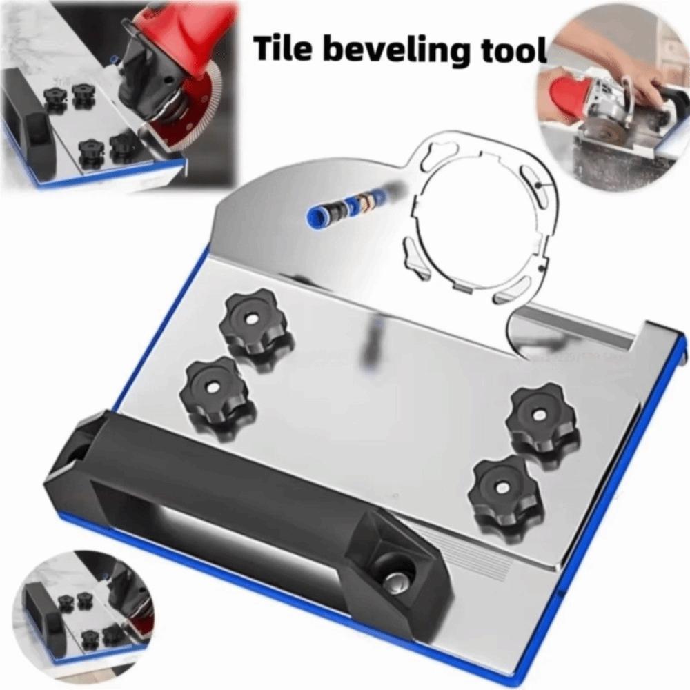 Portable Angle Grinder Stand Stainless Steel Adjustable 45 Degree Chamfering Stand Bracket Edge Trimming Accessory Woodworking