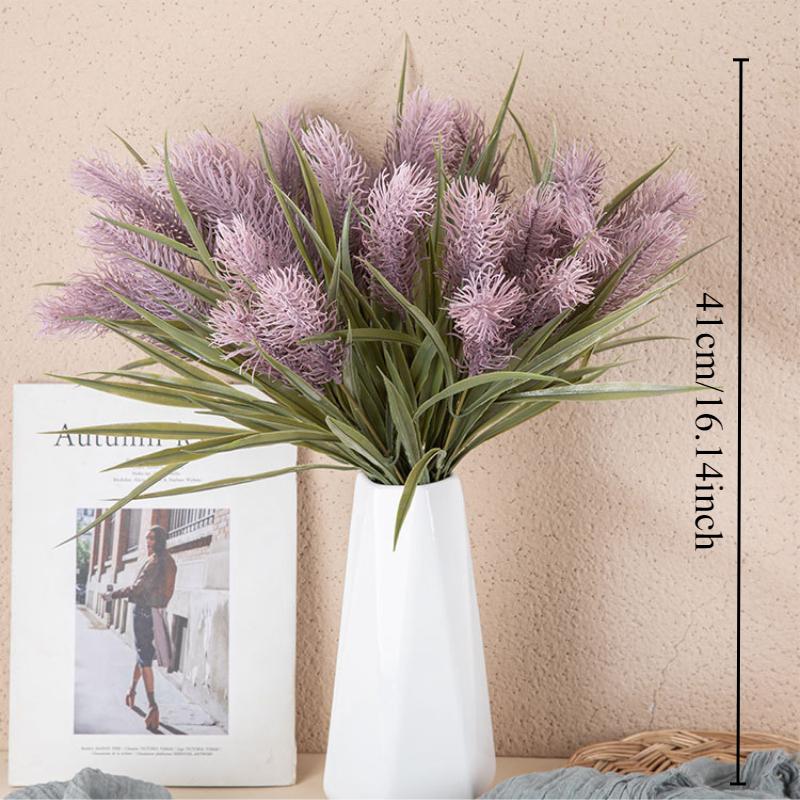 Kunstmatige Lavendeltakken Nep Lavendel 41cm Kunstbloemen Boeket voor Huisdecoratie Binnen/Buiten Bruiloft Tafelstukken Bloemschikking,1 stuk