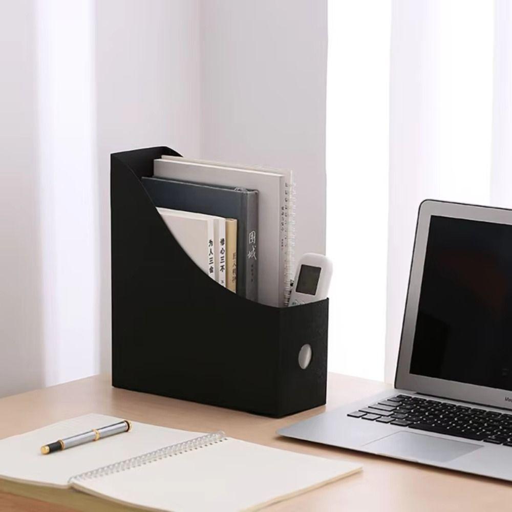 Multi-Tier Vertical File Organizer Adjustable Storage Box Document Holder Desktop Storage