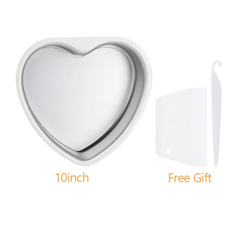 6/8/10palcová forma na dort ve tvaru srdce k pečení Hliníková dortová forma/plech s odnímatelným dnem Srdcová forma/forma na cheesecake C191