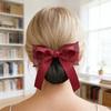 Hair Net Bow Decoration Durable Fabric Mesh Hair Net Simple Hairstyle Hair Bow Decoration Daily Party Outing Hair Accessories