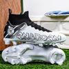 35-45 Herren High-Top Fußballschuhe Übergröße Lange Stollen Leder Jungen Fußballschuhe Genagelt Rutschfeste Fußballschuhe