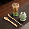 4 IN 1 Bamboo Matcha Powder Whisk Teaspoon Ceramic Bowl Tranditional Tea Matcha Whisk (Chasen)Sets Home Tea-making Accessories