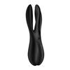 Sextoy - satisfyer - threesome 2 - noir - silicone médical - 3 moteurs puissants
