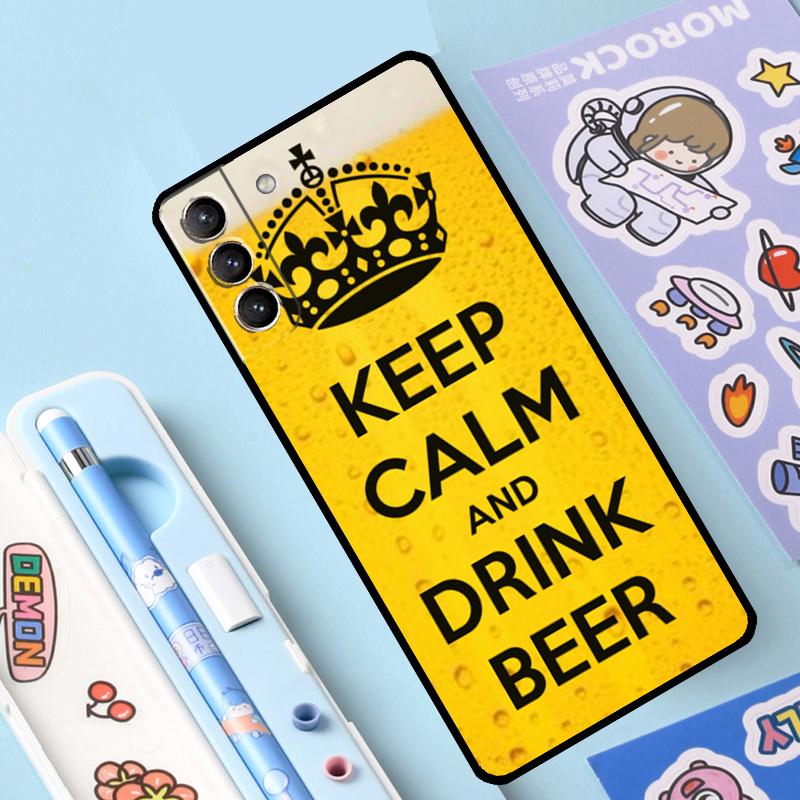

A Glass of Beer Alcohol Case For Samsung Galaxy S25 Ultra S23 S21 S20 S24 S22 Ultra S9 S10 Plus S25 FE Cover Coque Galaxy S25