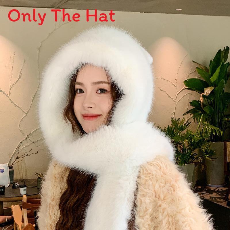 

Girls Plush Winter Hat With Breathable Features And Cute Bow Accent белый