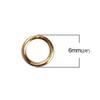 50 PCs 3.5mm-6mm Stainless Steel Connector Jump Rings Links Hooks Clasps  For Diy Jewelry Finding Making Accessories