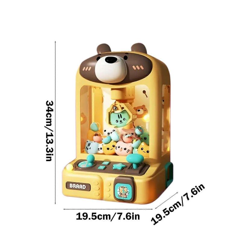 Cute Doll Mini Home Machine Toys Sound And Light Music Puzzle Cute Bear Birthday GiftToy Playsets