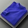Men's Autumn/Winter Slim Fit Woolen Pullover - Half High Neck Knitted Sweater