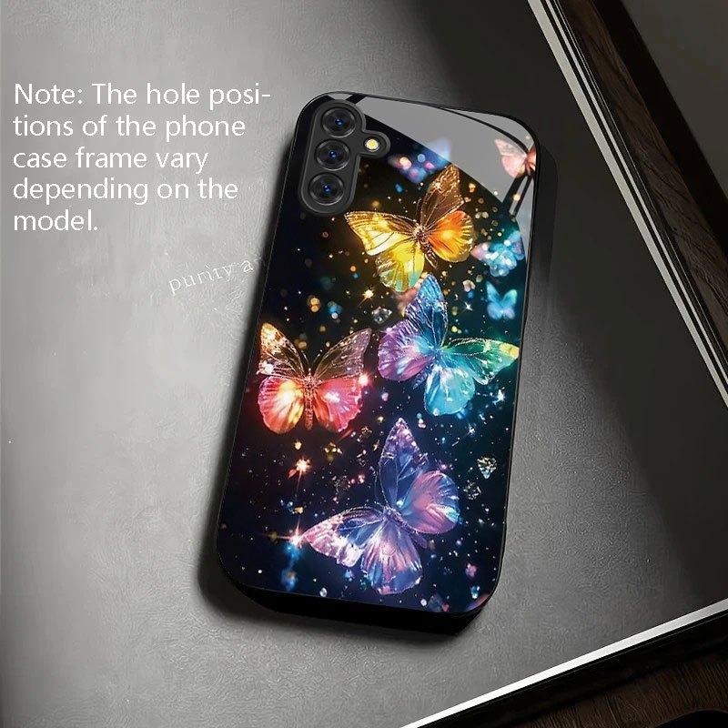 Polished Crystal Butterfly Fashion Phone Cases Phone Case Coque Fundas for Samsung Galaxy S26 S25 S24 S23 S22 S21 FE Ultra Plus