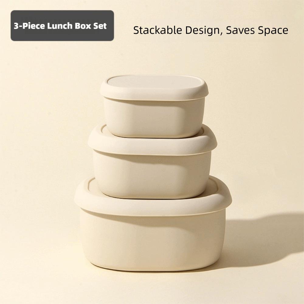 New Food Grade Silicone Lunch Box with Lid 200/300/600ML Microwave Oven Lunch Box Leak Proof Heat Resistant Storage Box Picnic