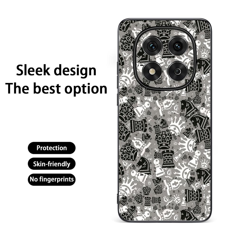 Stylish Chess retro simple design Phone Case For Redmi Note 14 13 12 11 Pro Plus S 5G 14C A3 Soft Black Phone Cover