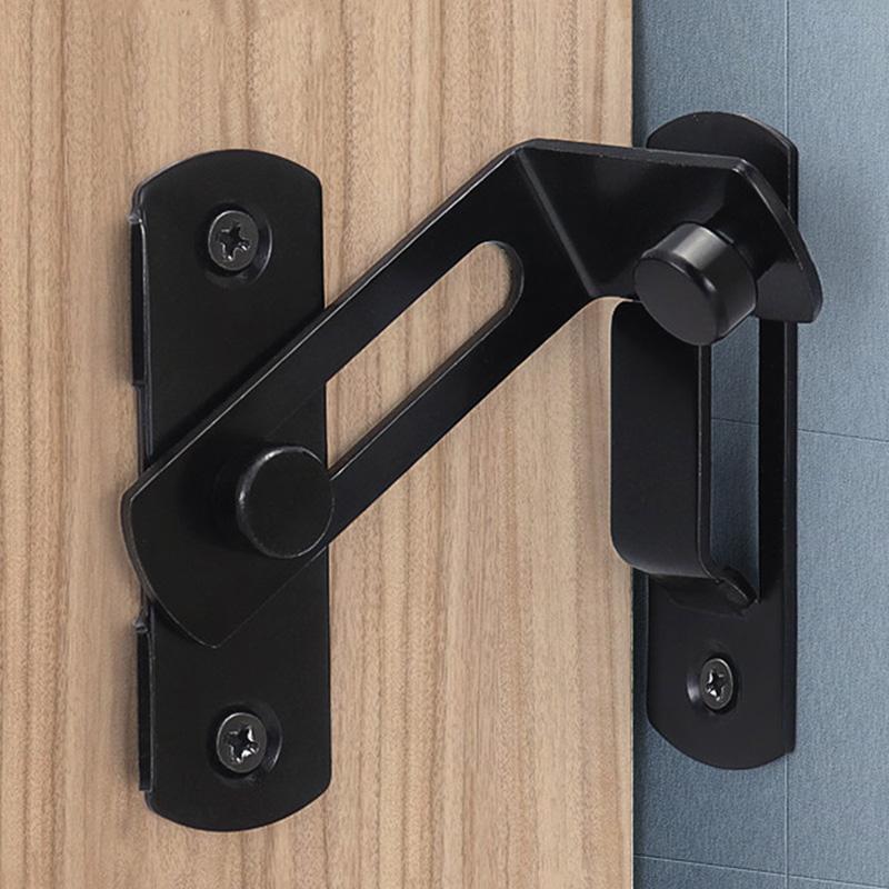 Barn Door Gate Latch Flip Door Latch for Outdoor Gates Small Sliding Door Lock Closet Bathroom Cabinet French Doors Security