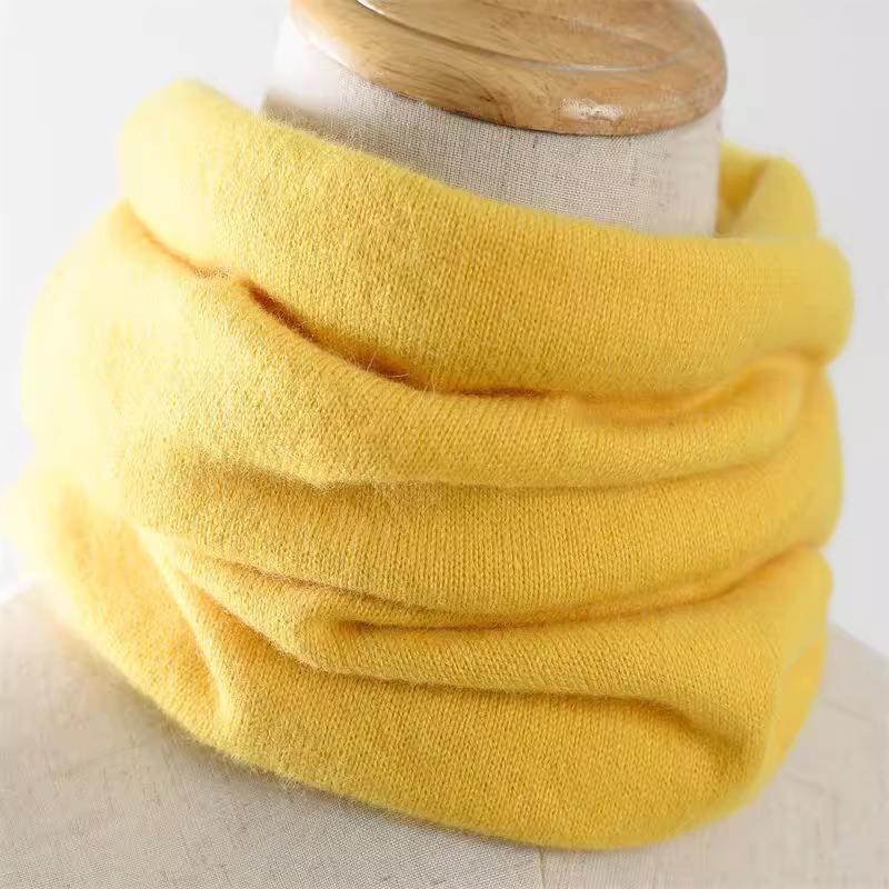 Koselig strikket halsvarmer i kasjmirblanding - Vindtett, varmt og pustende skjerf for kvinner | Perfekt for vinterutendørs