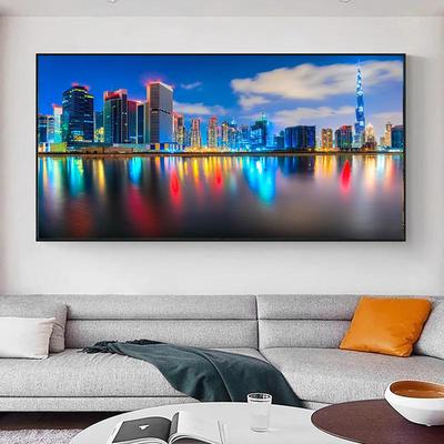 Şehir manzarası Dubai Hollanda Sahil Neuschwanstein Tuval Boyama Sveti Stefan Gün Batımı Posterler ve Baskı Duvar Sanatı Ev Dekor Yok Çerçeve