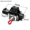 RC Model Alloy Car Electric Winch Parts for Car Toy 1/10 Accessories with Steel Cable for Model Car Accessories