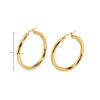 Gold Stainless Steel Fashion Small Big Circle Women Hoop Earrings Exaggerated Hoop Ear Loop 30/40/50mm  Earring Party Jewelry