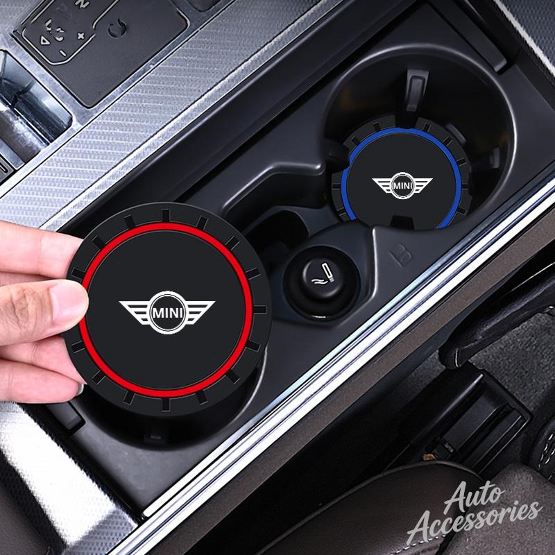 Car Water Cup Pads Anti-slip Round Drink Cup Coasters For BMW MINI COOPERS COUNTRYMAN ONE JCW CLUBMAN F56 F55 F57 F60 Roadster gjsh77