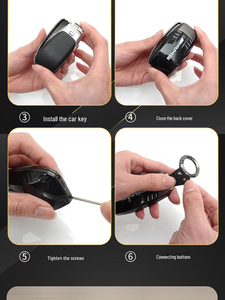 Mercedes-Benz Key Cover for C-Class, E-Class, GLC300L, E300L, A200L, S-Class, C260L.
