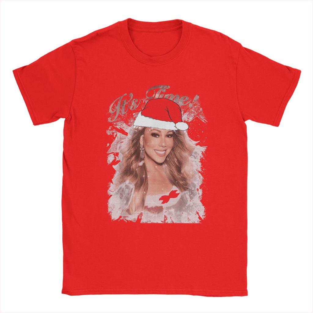 Mariahh CAREY It's Time 2025 Gift Men's T Shirt  Creative Tees Short Sleeve Round Neck T-Shirts 100% Cotton Summer Tops