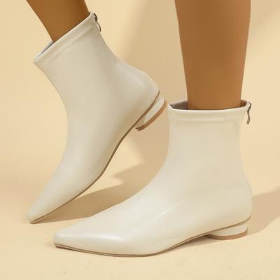Modische Stiefel bis zum Oberschenkel Herbst Neu Spitze Reißverschluss hinten Rutschfest Verschleißfest Runder Absatz Einzelne Schuhe