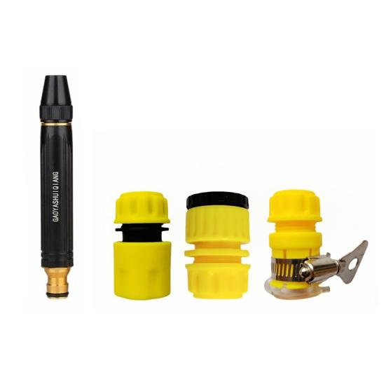 High-Pressure Nozzle And Hose, Home Car Wash Nozzle, Adjustable Booster Nozzle And 16Ft or 32Ft Hose for Garden Watering Vehicle Cleaning