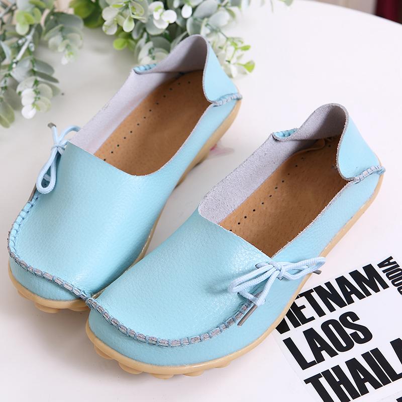 

Женская обувь на платформе, обувь для мам из натуральной кожи, удобная нескользящая обувь для прогулок в стиле ретро на шнуровке, большой размер 42 лунный камень синий