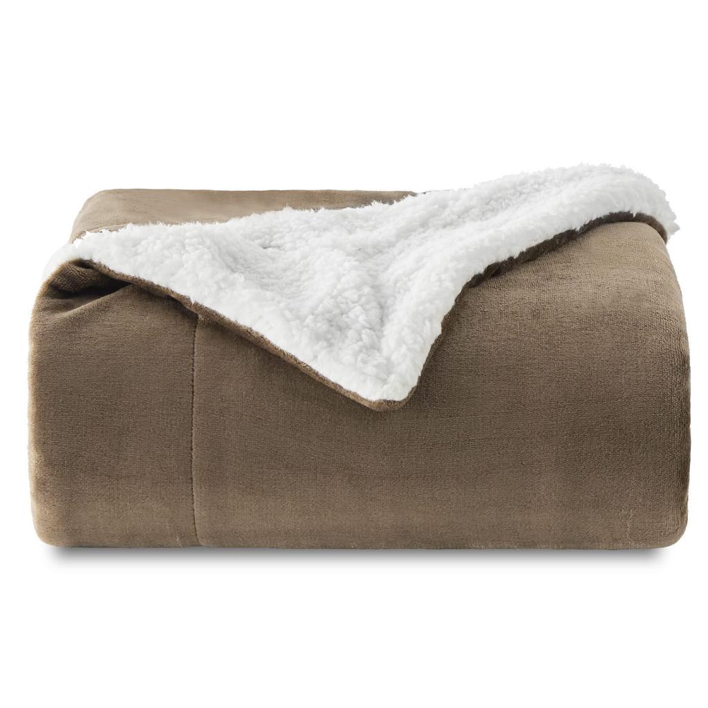 Double-Sided Plush Flannel Fleece Blanket - Ultra-Fine, All-Season Throw for Bed, Sofa, Travel, or Camping