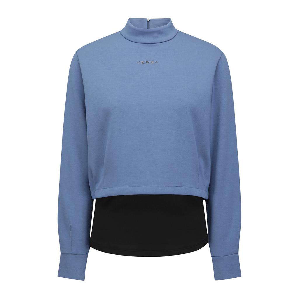 ANEW GOLF Layerd Mock Neck L/Ts_Bl