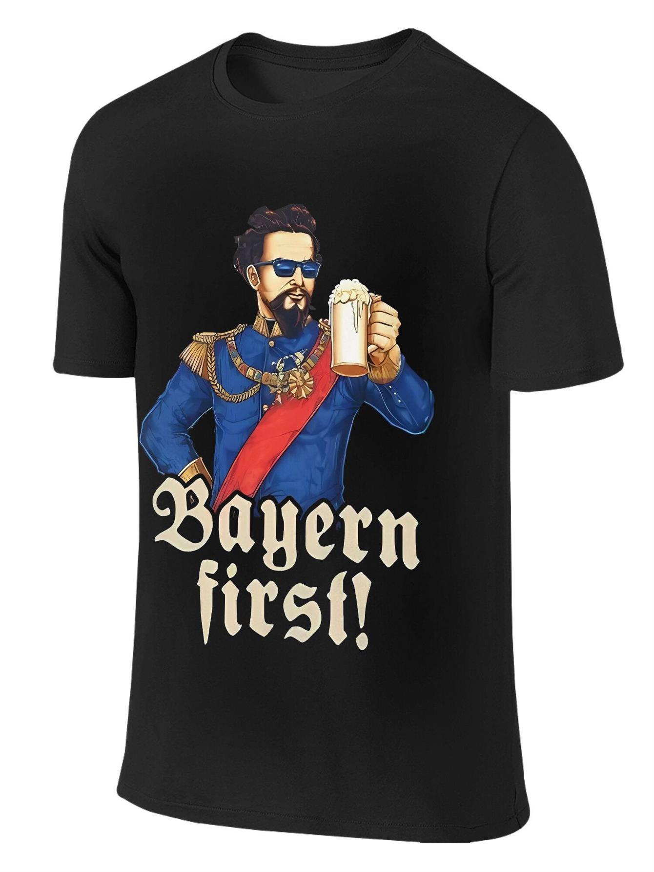 Men S Initial Graphic Tee Showcasing Ludwig II XXL