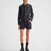 PRADA Triangle logo Denim Blouson Jacket GEB227-12K8-F0557