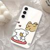 Cute M-Maltese-S Phone Case For Samsung Galaxy Transparent Cover A52 A12 A51 S21 Edge S22ULTRA S23 S24 S20LITE Plus Ultra