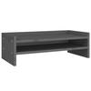 VidaXL Monitor Stand Grey 50x24x16 Cm Solid Pine Wood 813986